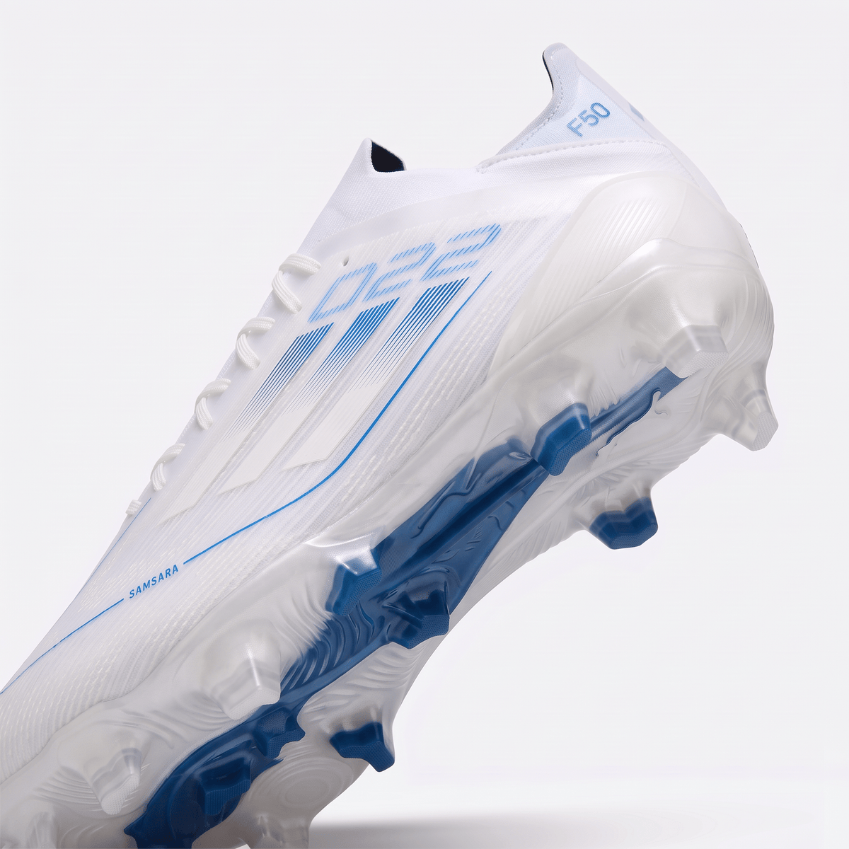 F50 FG White / Silver Metallic / Bright Royal - Elite Boots