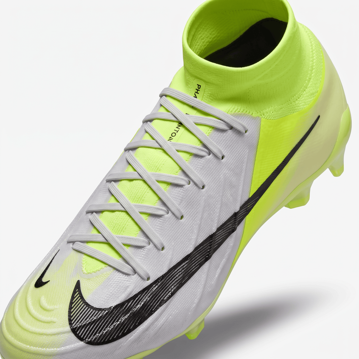 Phantom Luna II FG Metallic Silver / Volt (Neon) / Black - Elite Boots