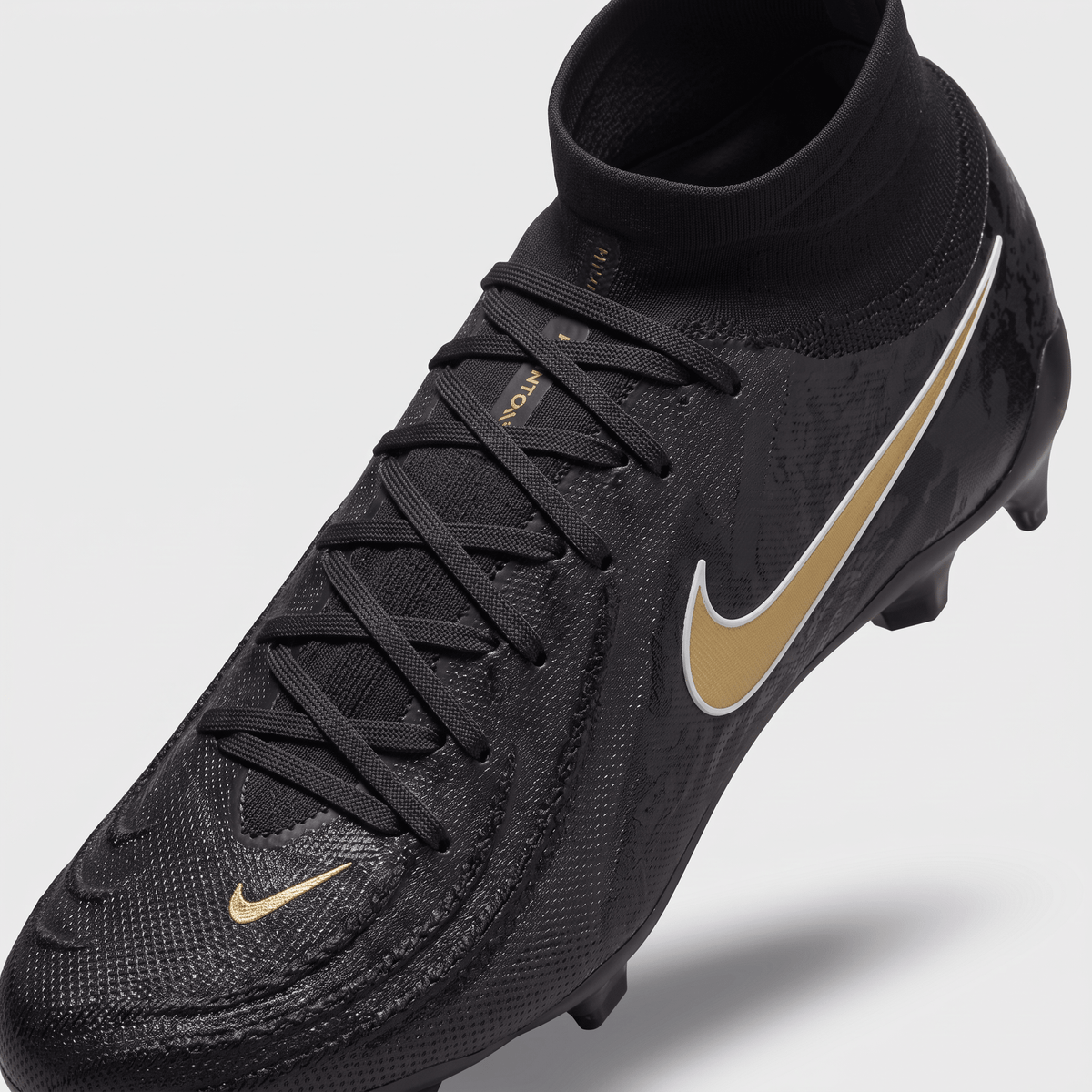 Phantom Luna II FG Black / Metallic Gold / White - Elite Boots