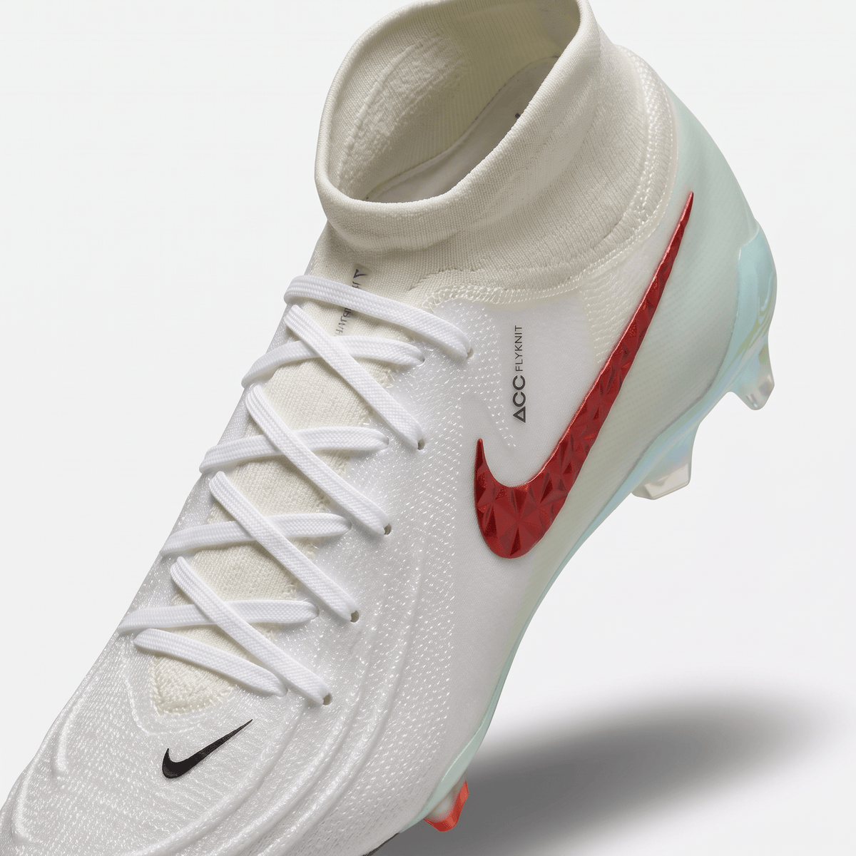 Phantom Luna II FG White / Red / Jade Green / Iridescent Chrome - Elite Boots