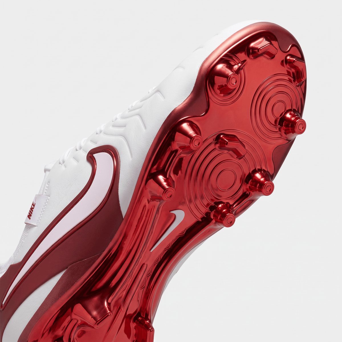 Tiempo Legend 10 FG White / Metallic Crimson / Light Pink - Elite Boots