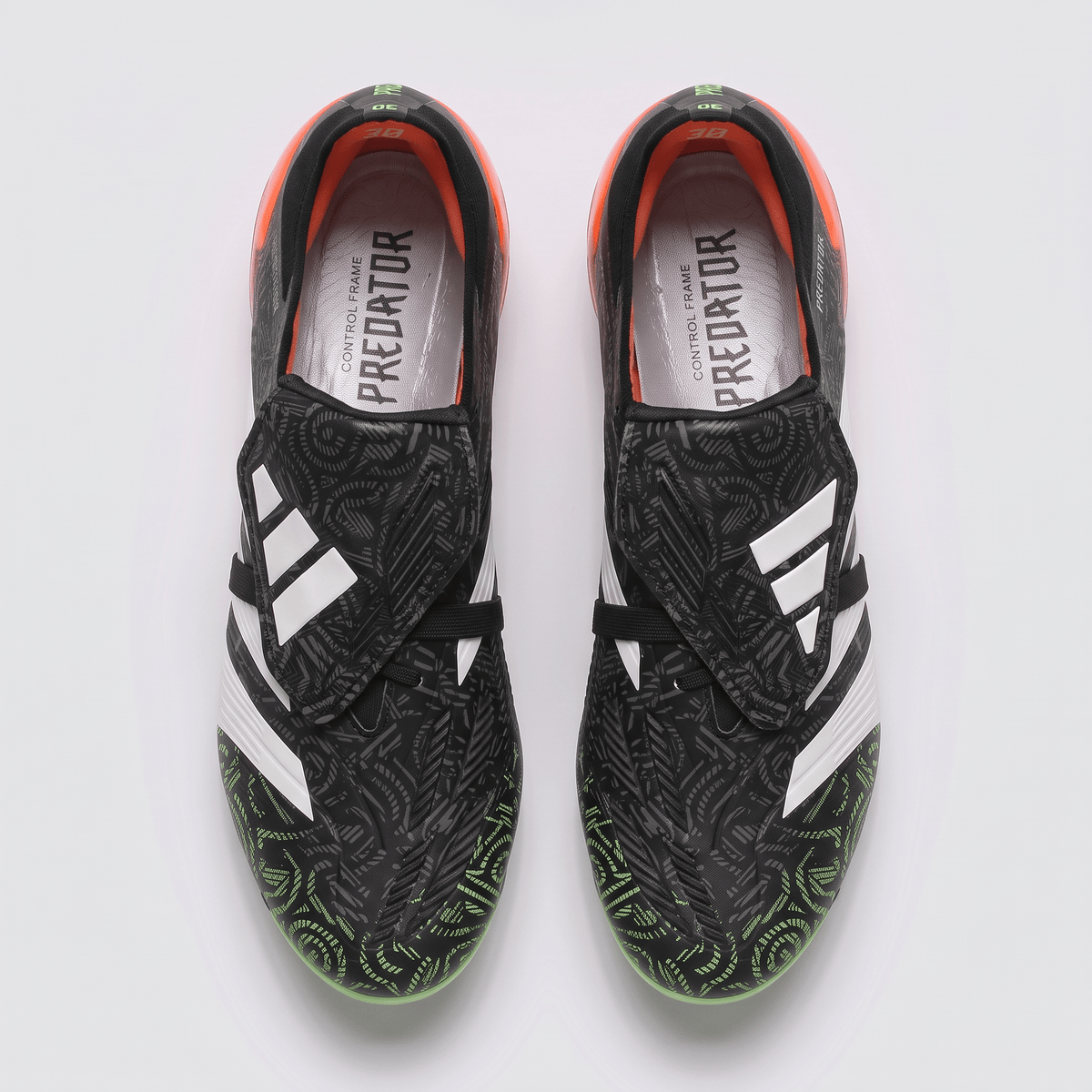Predator Fold-Over Tongue FG Core Black / Cloud White / Red / Lemon - Elite Boots