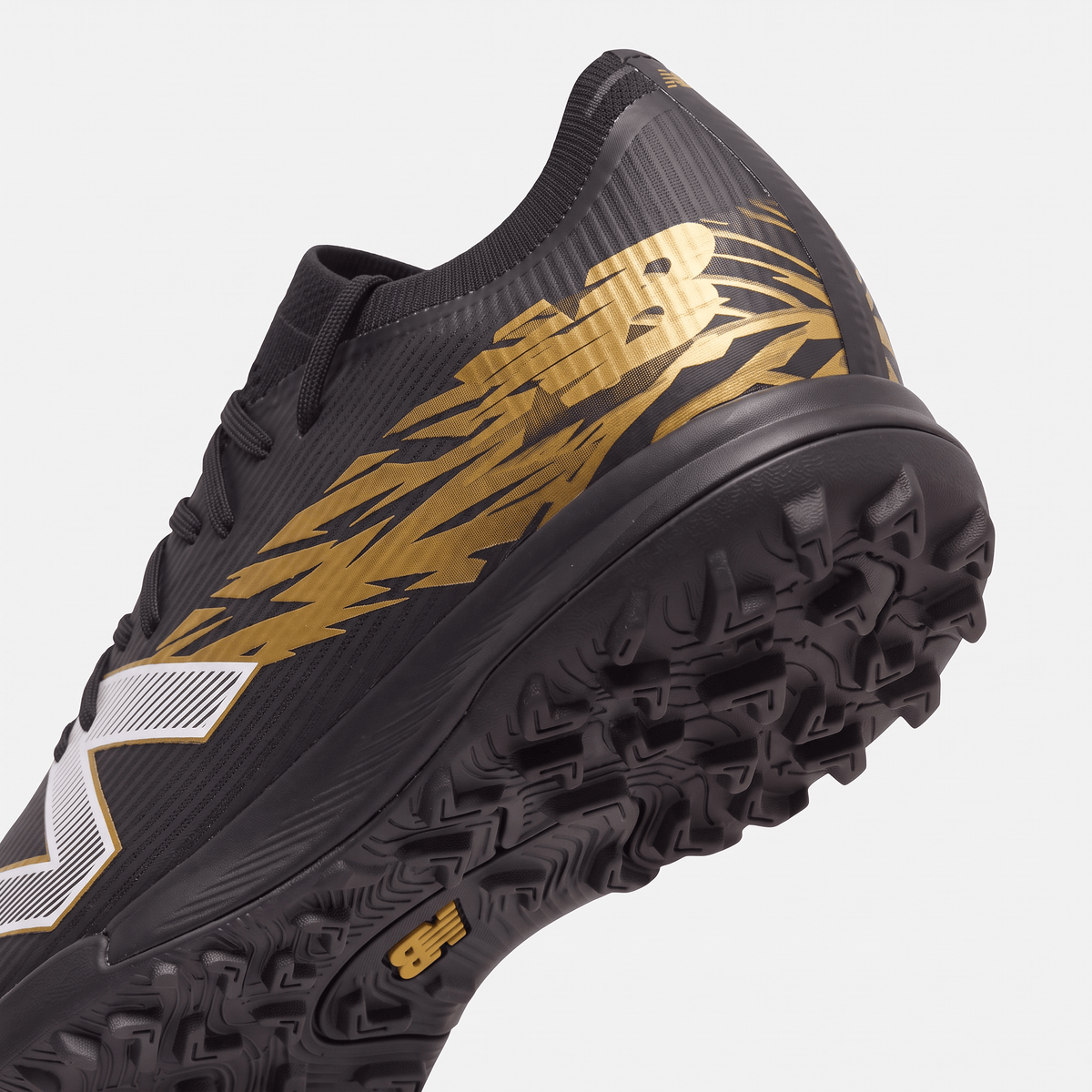 Furon V8 TF Black / Metallic Gold / White - Elite Boots