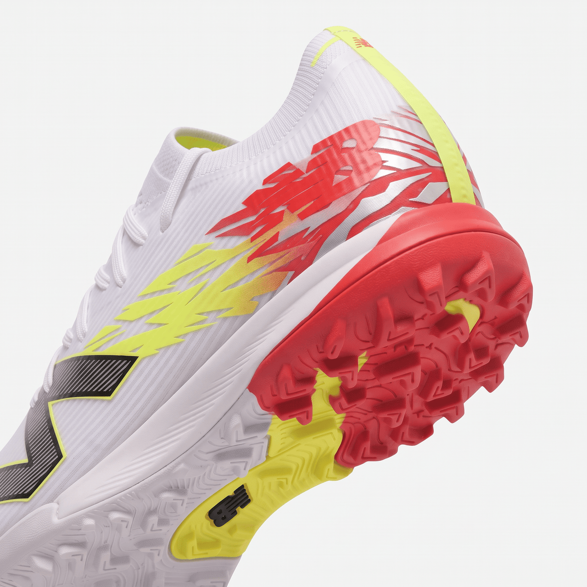 Furon V8 TF White / Energy Red / Hi-Lite Yellow / Black - Elite Boots