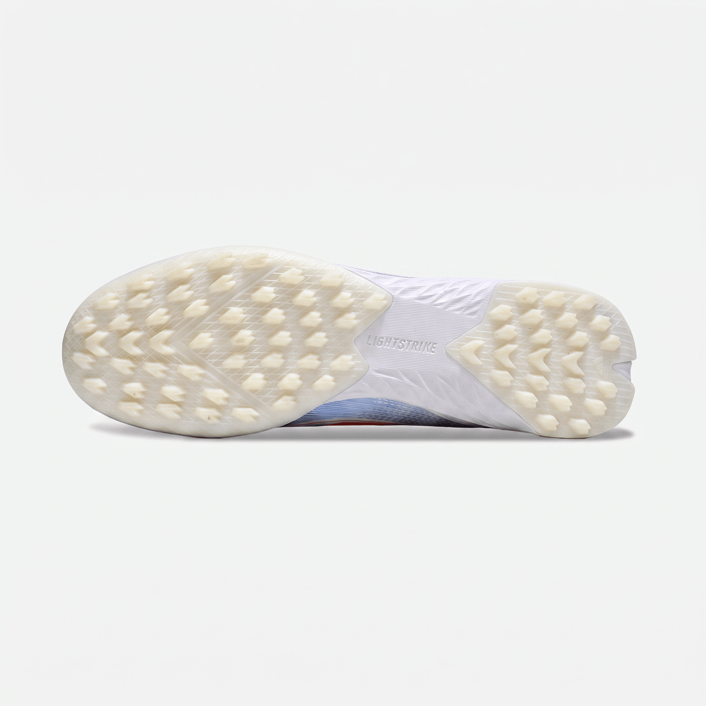 F50 Laceless TF Footwear White / Solar Red / Lucid Blue - Elite Boots