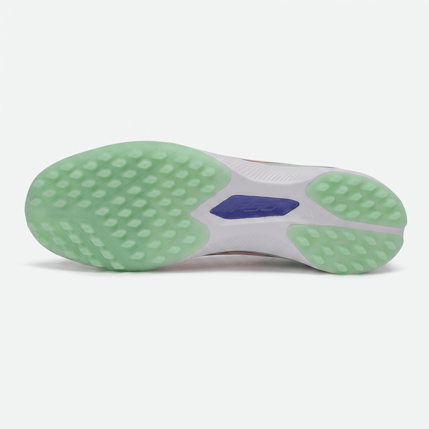 F50 Laceless TF Green Spark / Lucid Blue / Cloud White - Elite Boots