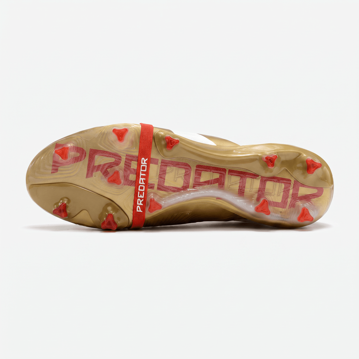 Predator Fold-Over Tongue FG Gold Metallic / Cloud White / Solar Red - Elite Boots