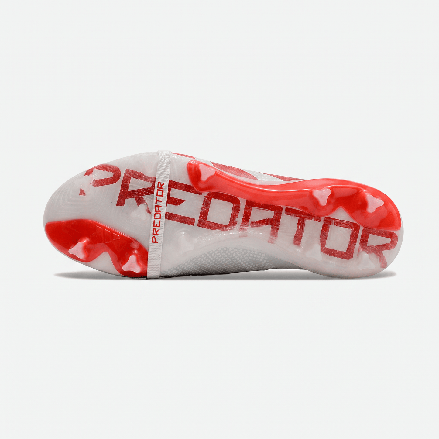 Predator Fold-Over Tongue FG Footwear White / Black / Solar Red - Elite Boots