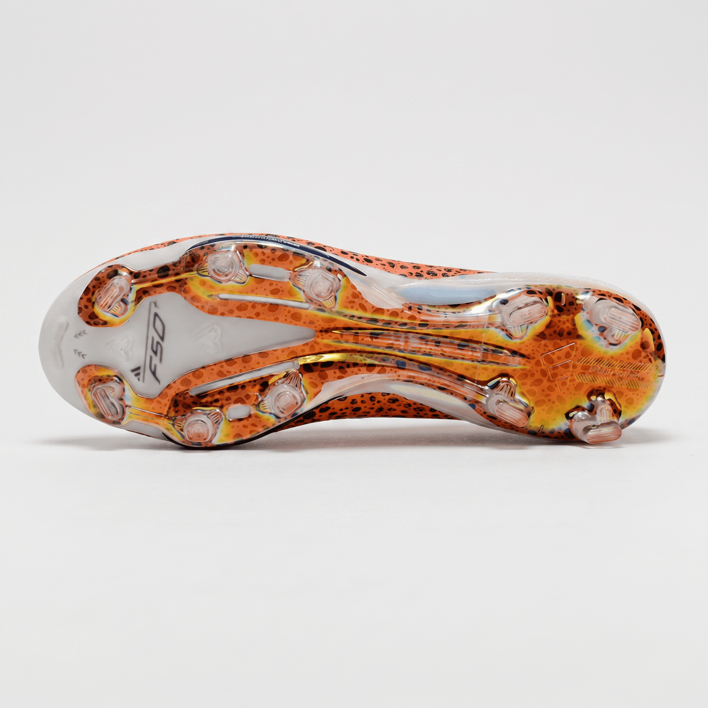 F50 Laceless FG Footwear White / Orange / Core Black - Elite Boots