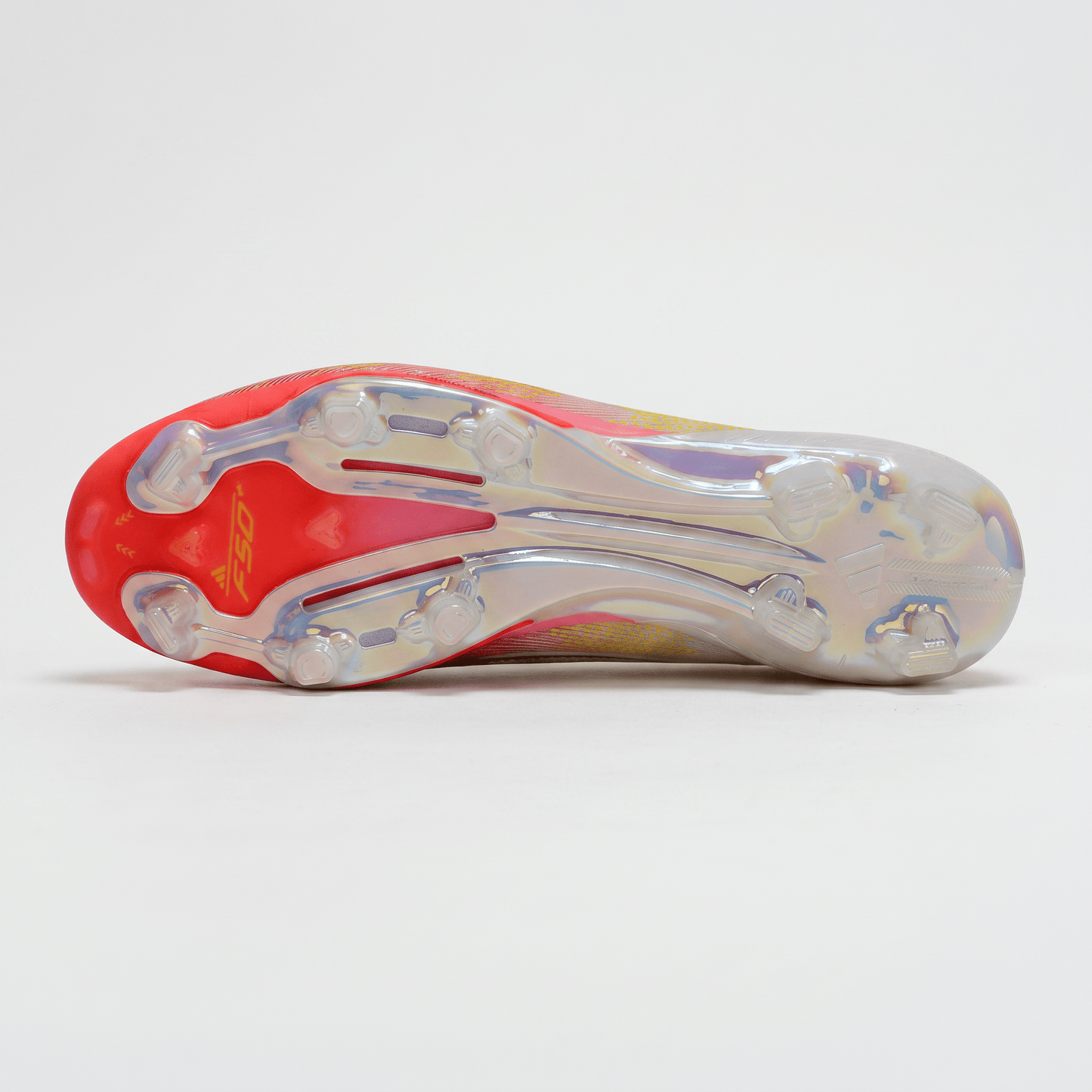 F50+ Laced FG White / Core Black / Solar Yellow / Red - Elite Boots