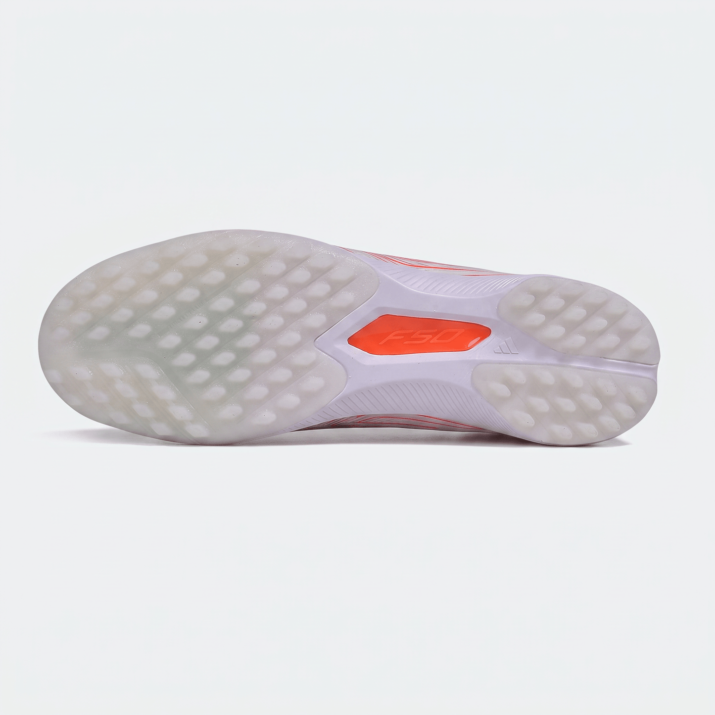 F50 Laceless TF White / Cloud White / Solar Red - Elite Boots