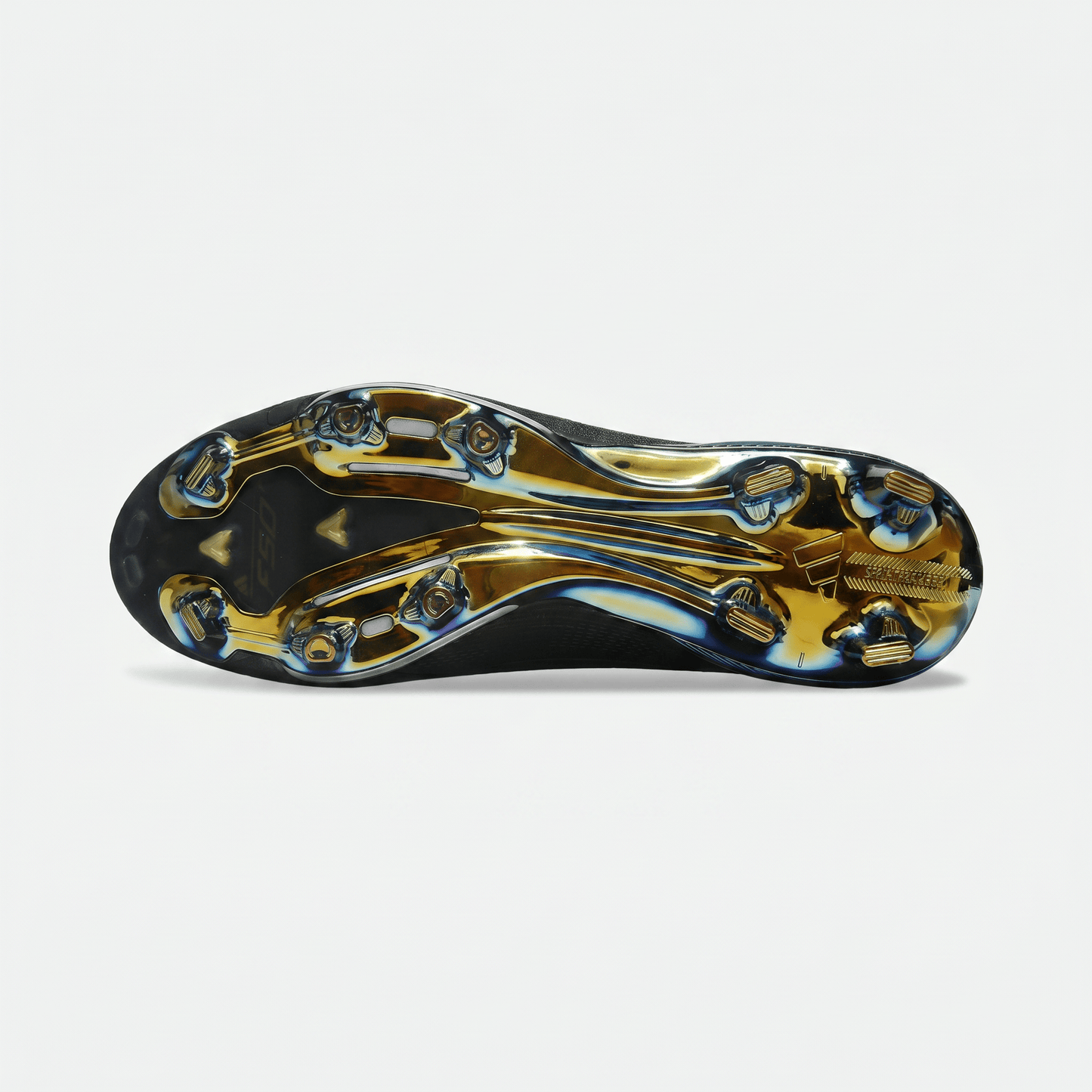 F50 Laceless FG Core Black / Iron Metallic / Gold Metallic - Elite Boots