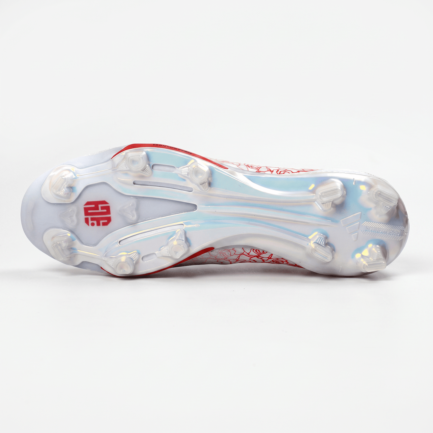 F50 LL Laceless Signature Edition White / Core Black / Lucid Red - Elite Boots
