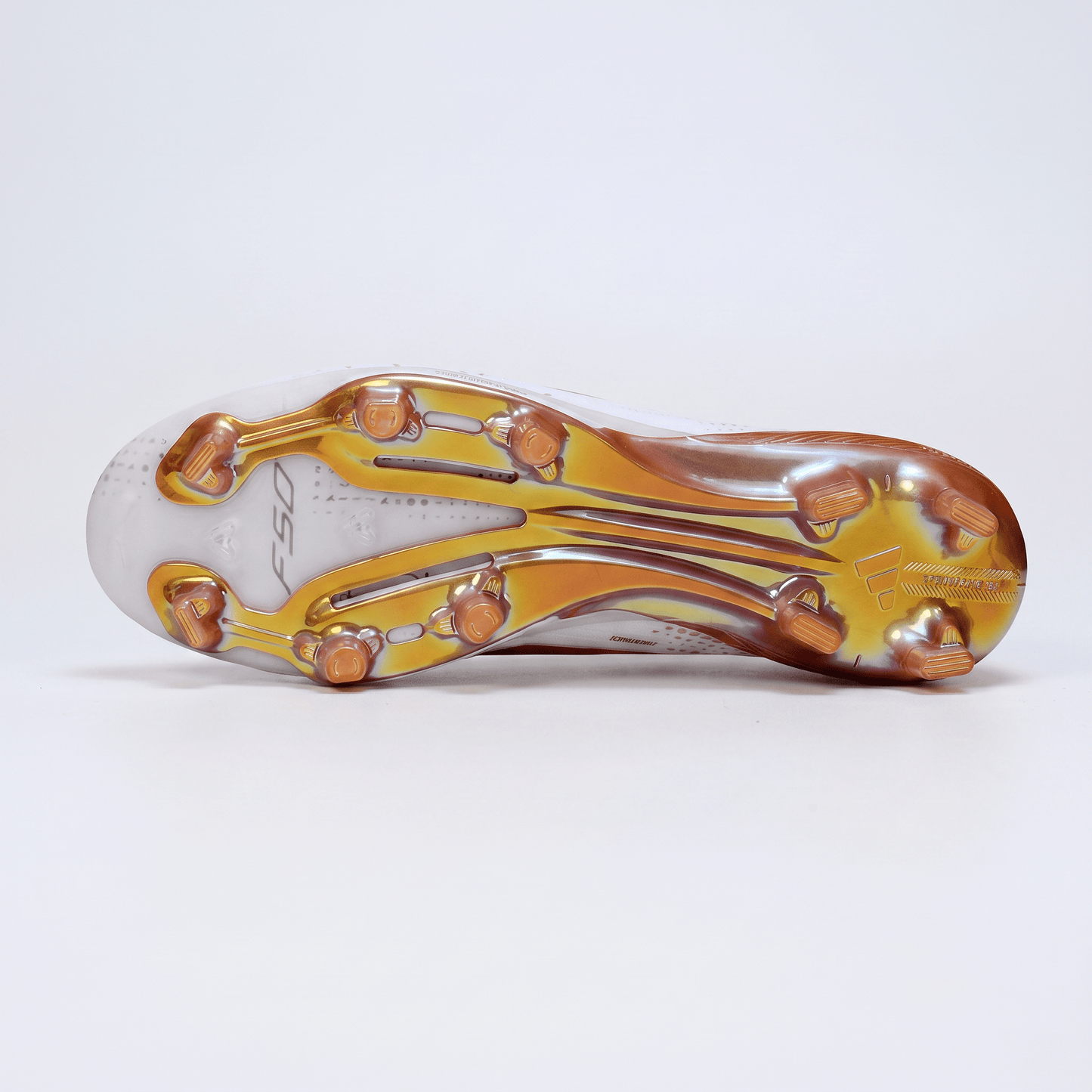 F50 Laced FG White / Solar Orange / Gold Metallic - Elite Boots