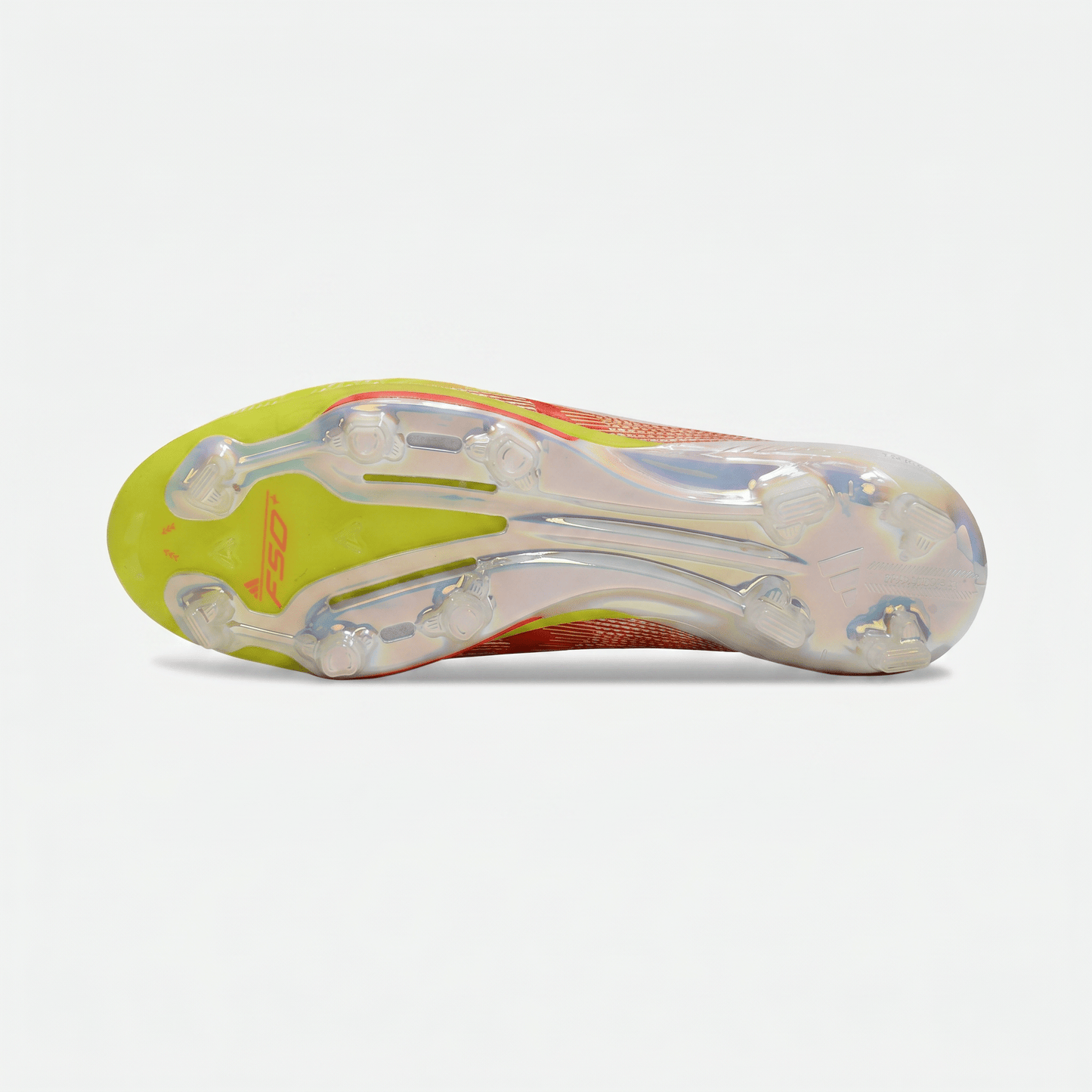F50 Laceless FG White / Core Black / Solar Yellow / Solar Red - Elite Boots