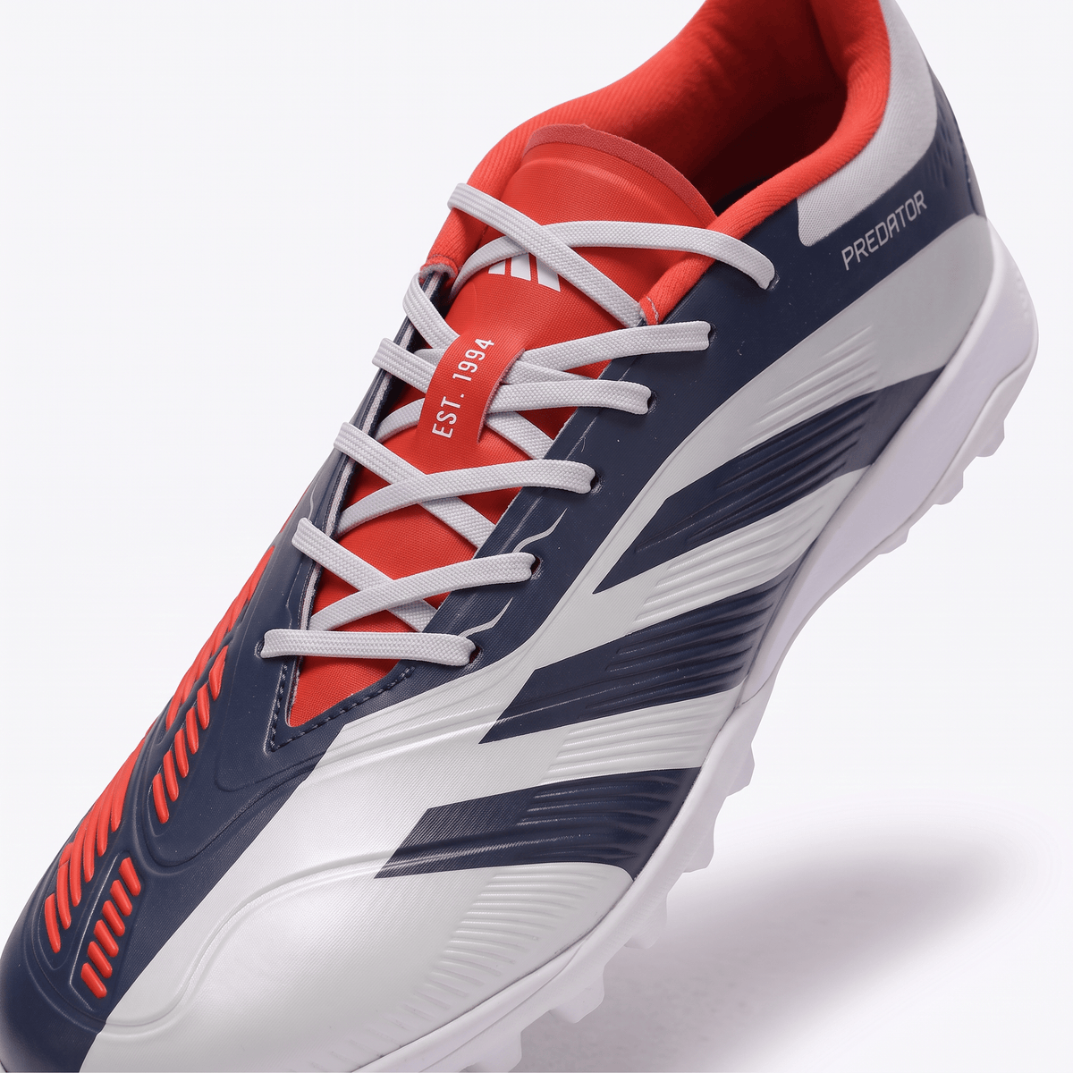 Predator TF Muted Silver / Core Black / Solar Red - Elite Boots