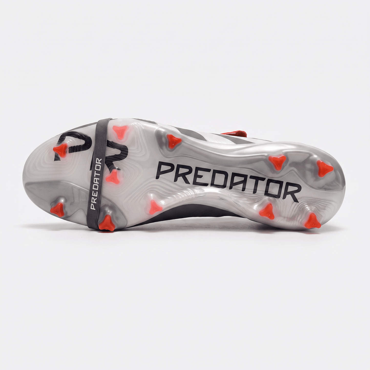 Predator Fold-Over Tongue FG Iron Metallic / Cloud White / Lucid Red - Elite Boots