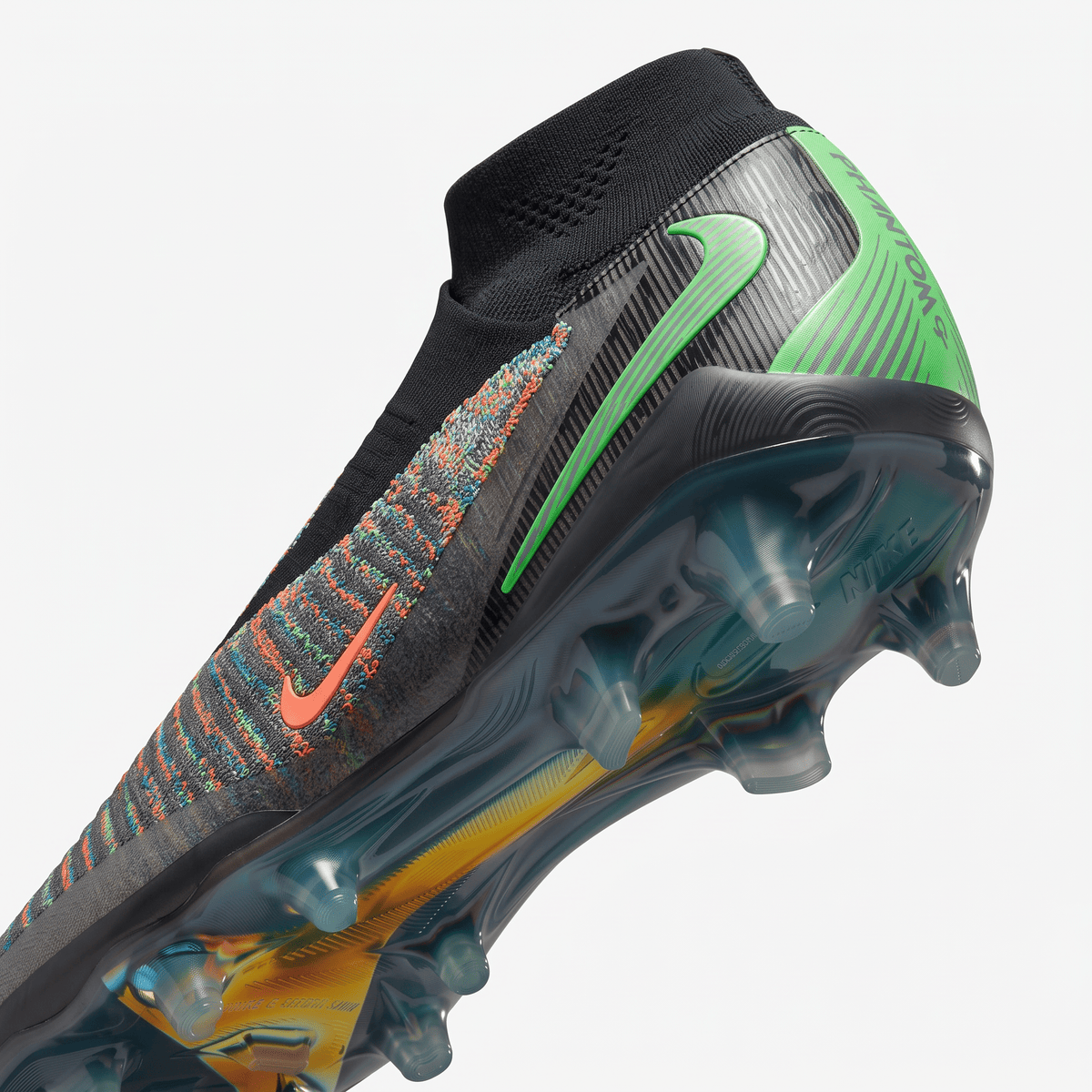 Phantom 6 High FG Multi-Color / Black / Green Strike / Bright Crimson - Elite Boots