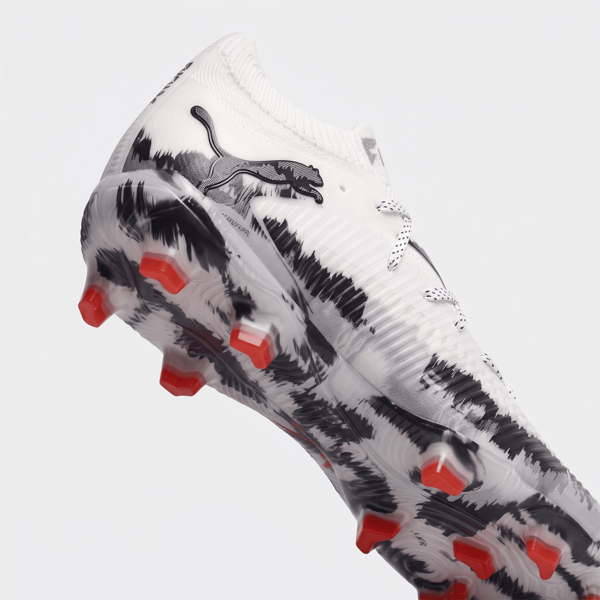 Future 8 Ultimate FG White / Black / Fiery Coral - Elite Boots