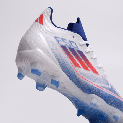 F50 FG Footwear White / Solar Red / Lucid Blue - Elite Boots