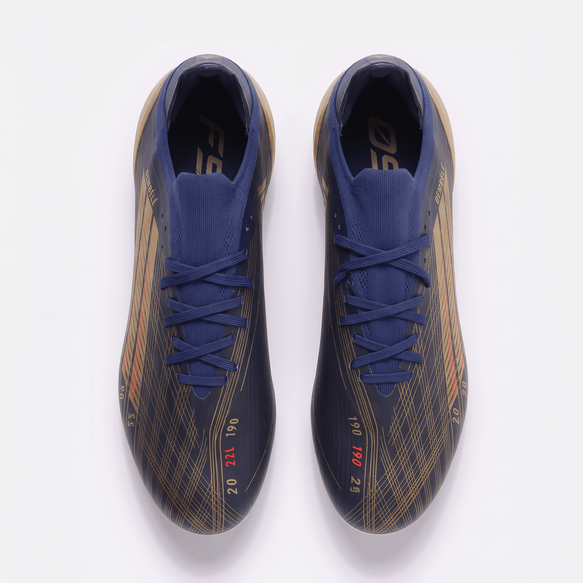 F50 FG Dark Purple / Navy Blue / Gold Metallic - Elite Boots
