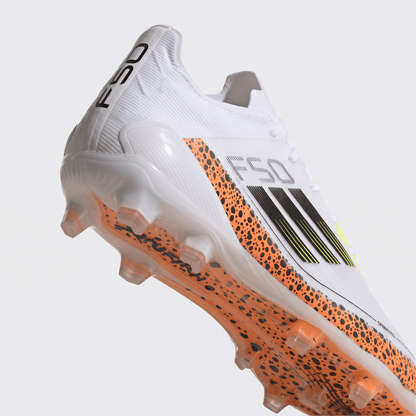 F50 FG White / Black / Leopard / Yellow - Elite Boots