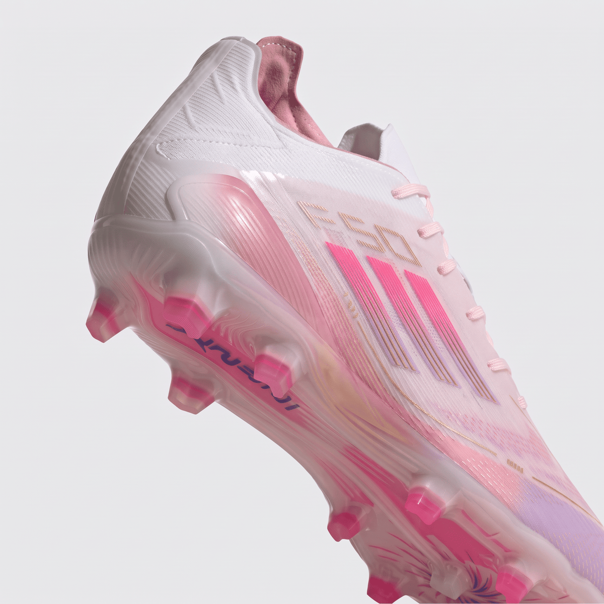 F50 FG Clear Pink / Purple Glow / Light Pink - Elite Boots