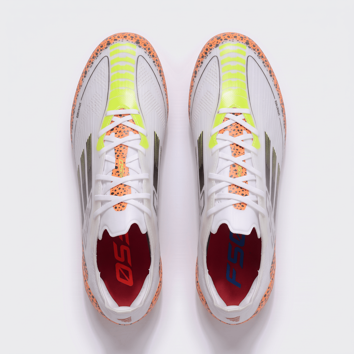 F50 FG White / Black / Leopard / Yellow - Elite Boots