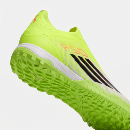 F50 Laceless TF Solar Yellow / Core Black / Lucid Red - Elite Boots