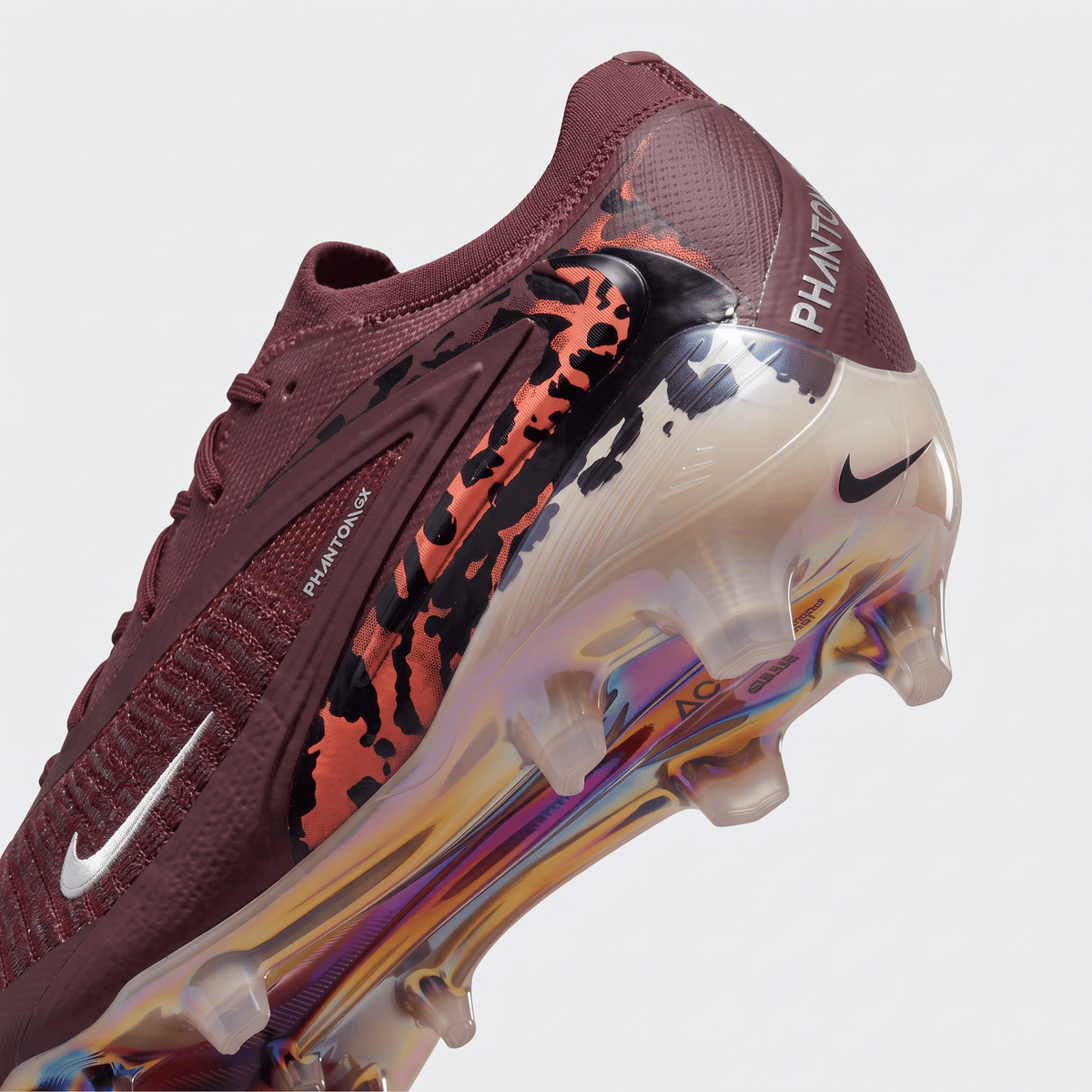 Phantom 6 Low GX II FG Deep Burgundy / Metallic Gold / Black - Elite Boots
