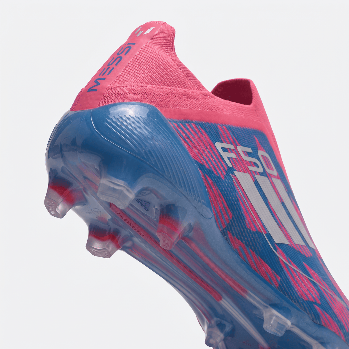F50 Laceless FG Solar Blue / Footwear White / Solar Pink - Elite Boots
