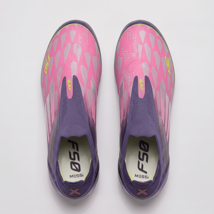 F50+ Laceless FG Purple / Pink / Purple Glow / Lucid Lemon - Elite Boots