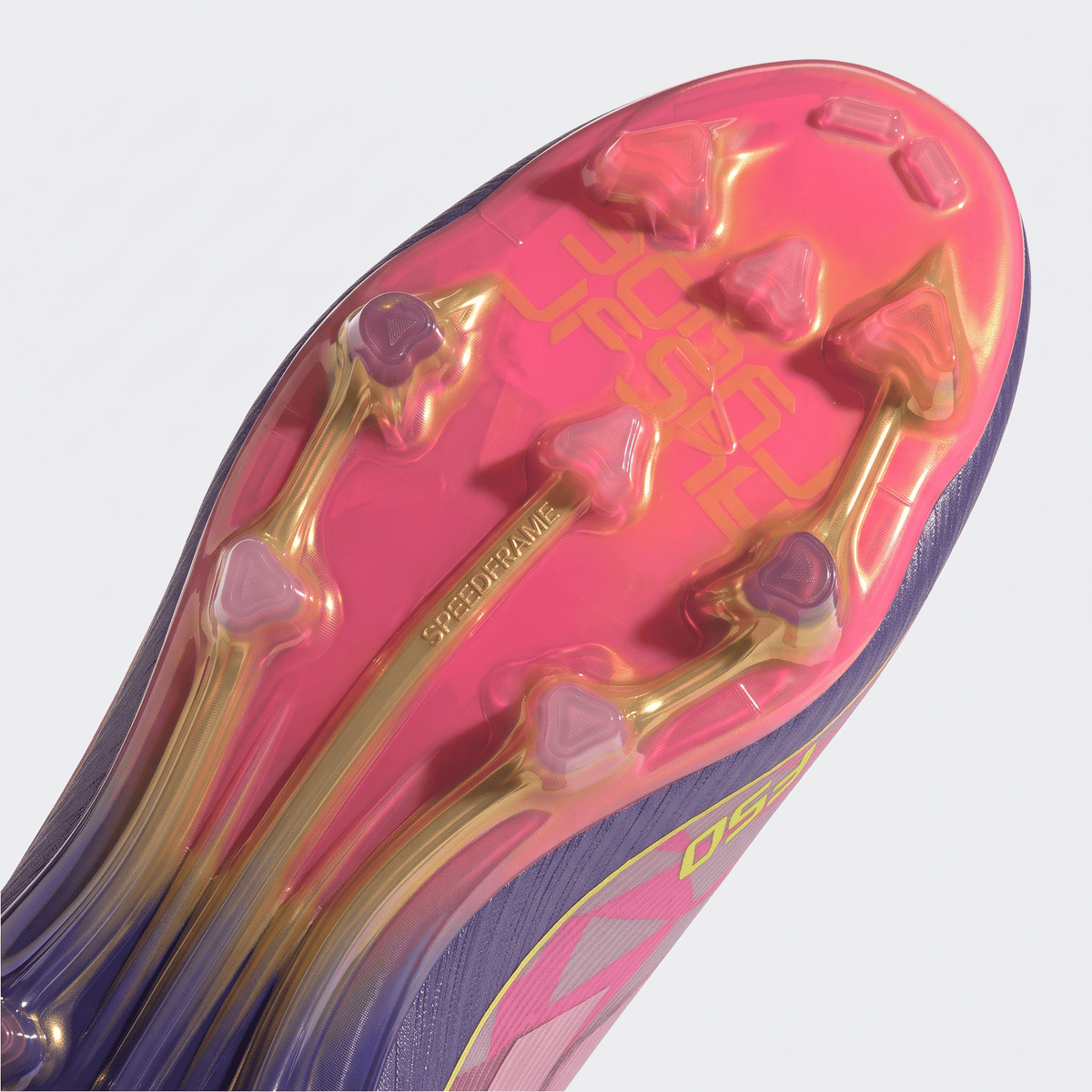 F50+ Laceless FG Purple / Pink / Purple Glow / Lucid Lemon - Elite Boots