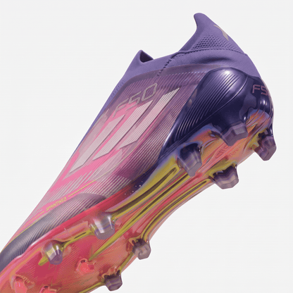 F50+ Laceless FG Purple / Pink / Purple Glow / Lucid Lemon - Elite Boots