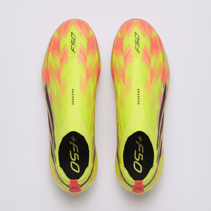 F50 Laced FG Solar Yellow / Core Black / Res Pink - Elite Boots