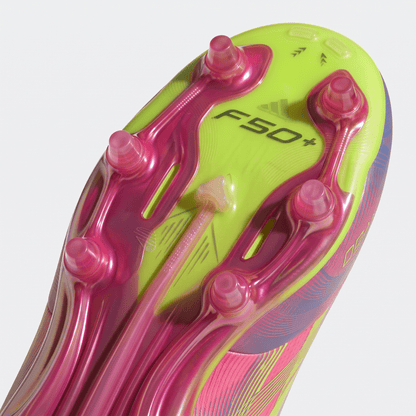 F50 Laced FG Pink / Purple Glow / Lucid Lemon - Elite Boots