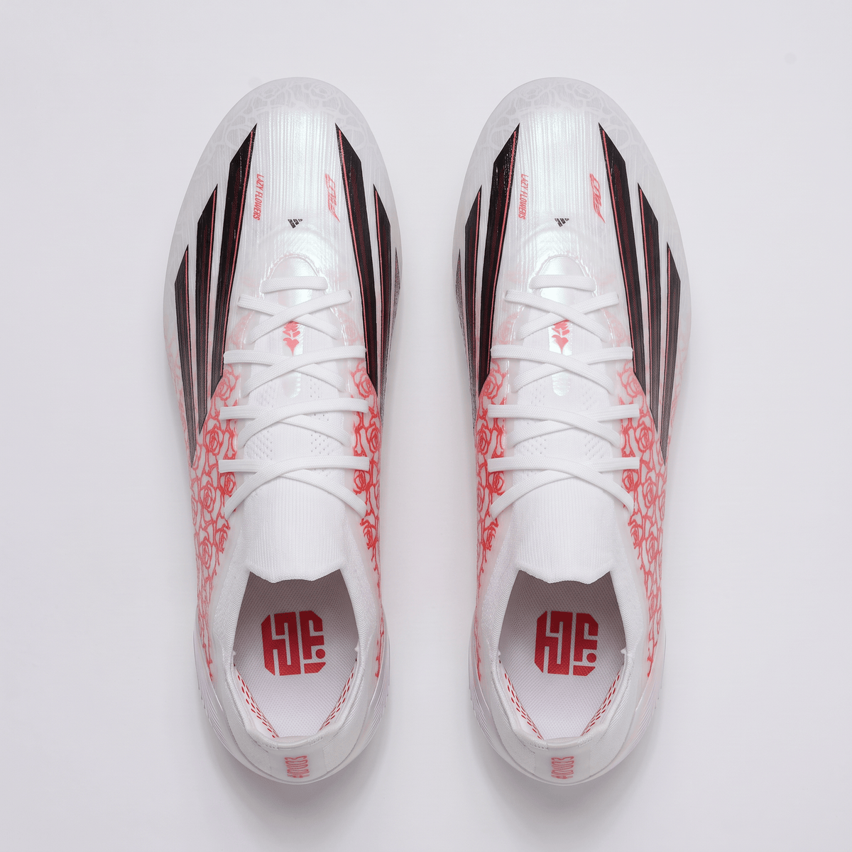 F50 Laced FG Footwear White / Core Black / Lucid Red - Elite Boots