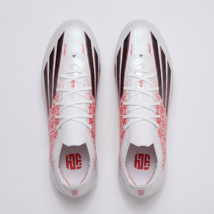 F50 Laced FG Footwear White / Core Black / Lucid Red - Elite Boots