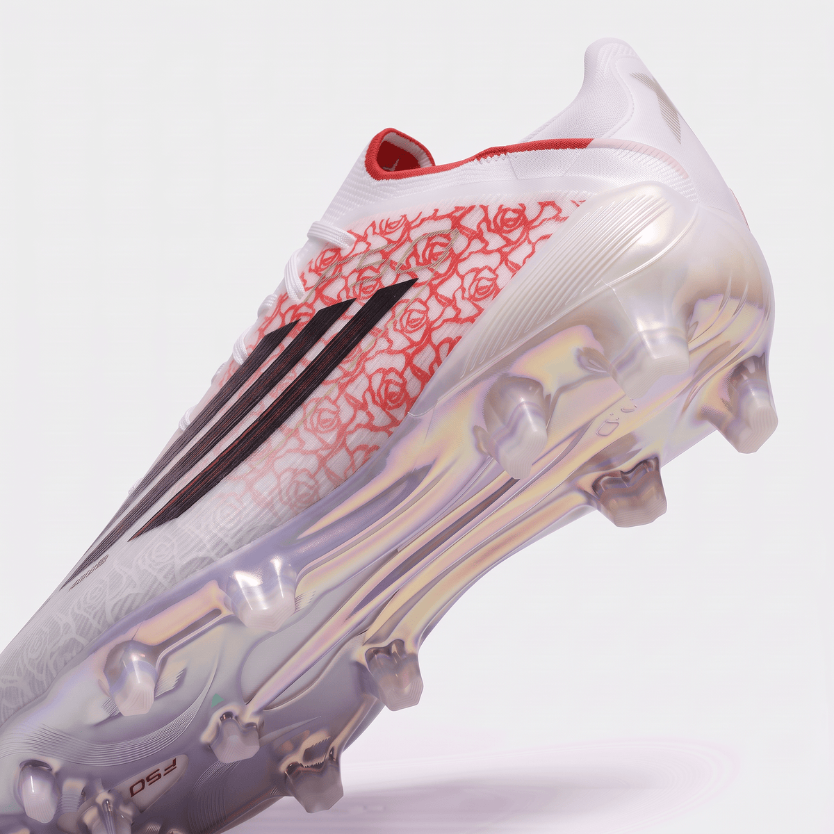 F50 Laced FG Footwear White / Core Black / Lucid Red - Elite Boots