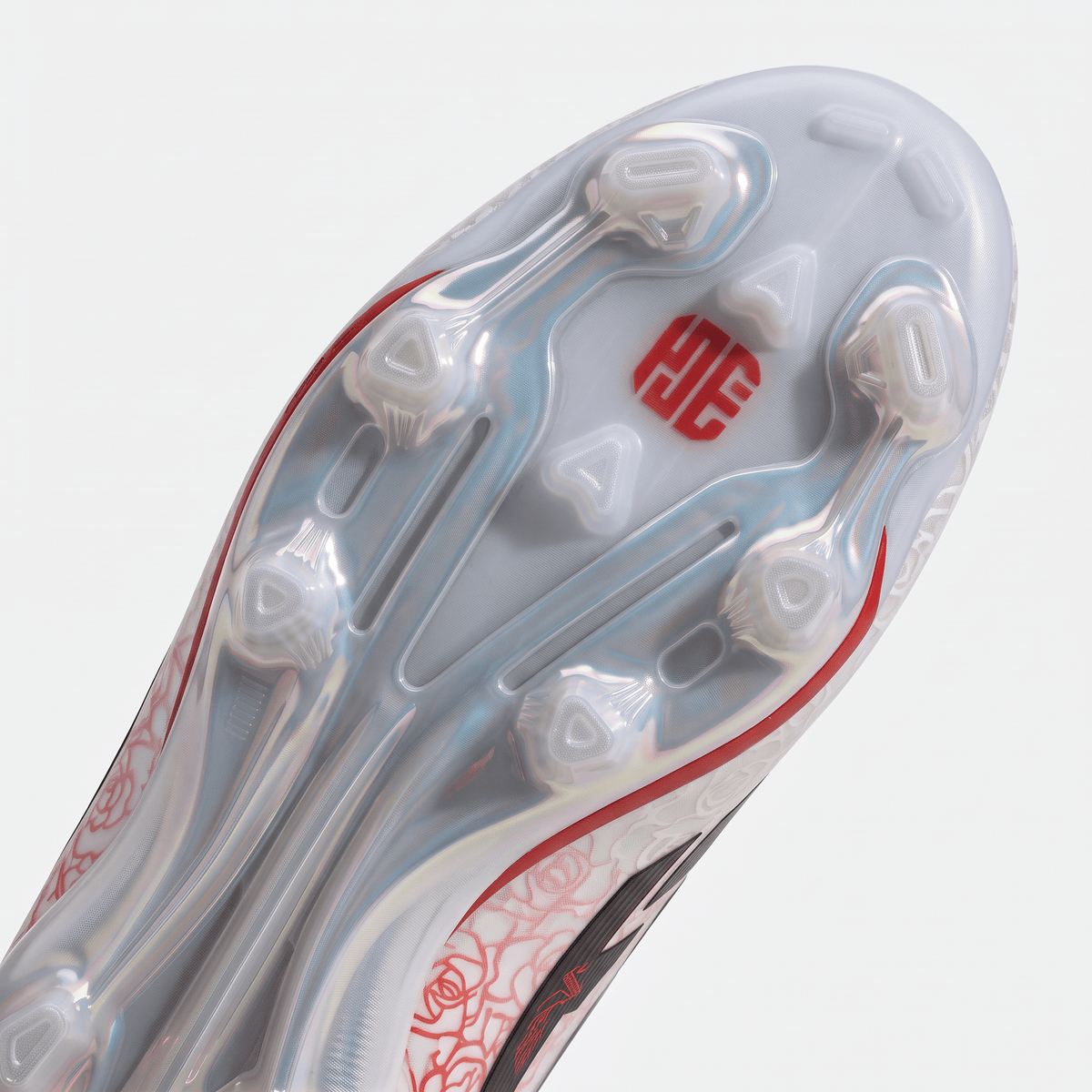 F50 LL Laceless Signature Edition White / Core Black / Lucid Red - Elite Boots