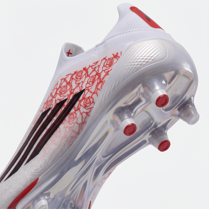 F50 LL Laceless Signature Edition White / Core Black / Lucid Red - Elite Boots