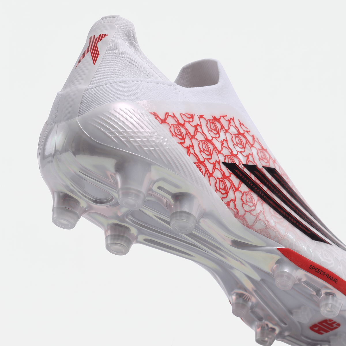 F50 LL Laceless Signature Edition White / Core Black / Lucid Red - Elite Boots