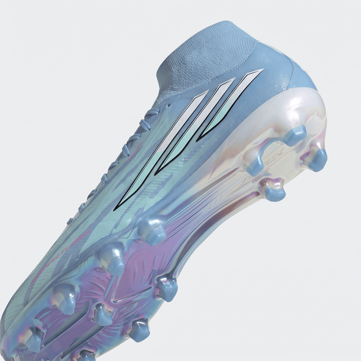 F50 Sparkfusion Mid Cut Semi Blue Burst / Cloud White / Lucid Pink - Elite Boots
