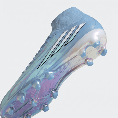 F50 Sparkfusion Mid Cut Semi Blue Burst / Cloud White / Lucid Pink - Elite Boots
