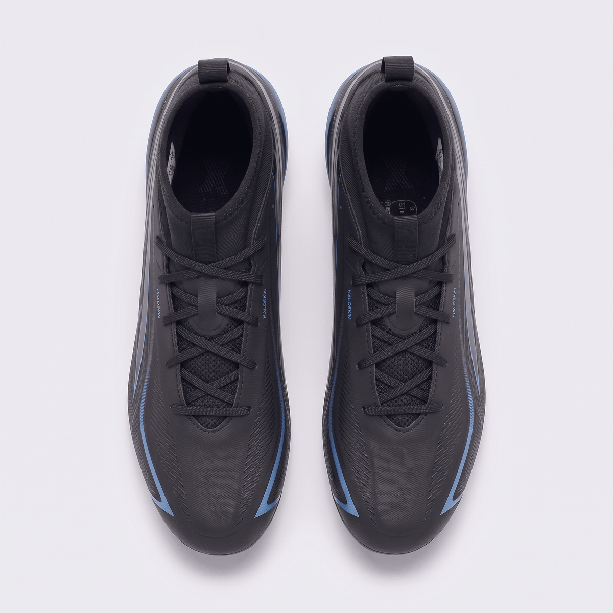 F50 Hyperfast League Mid Cut FG Core Black / Lucid Ray Blue - Elite Boots