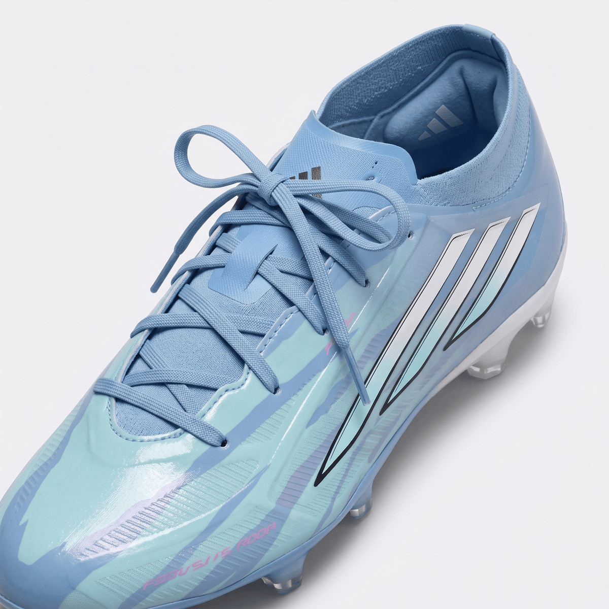 F50 Sparkfusion Mid Cut Semi Blue Burst / Cloud White / Lucid Pink - Elite Boots