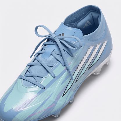 F50 Sparkfusion Mid Cut Semi Blue Burst / Cloud White / Lucid Pink - Elite Boots