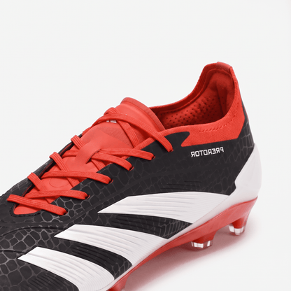 Predator 24 FG Black / White / Solar Red - Elite Boots