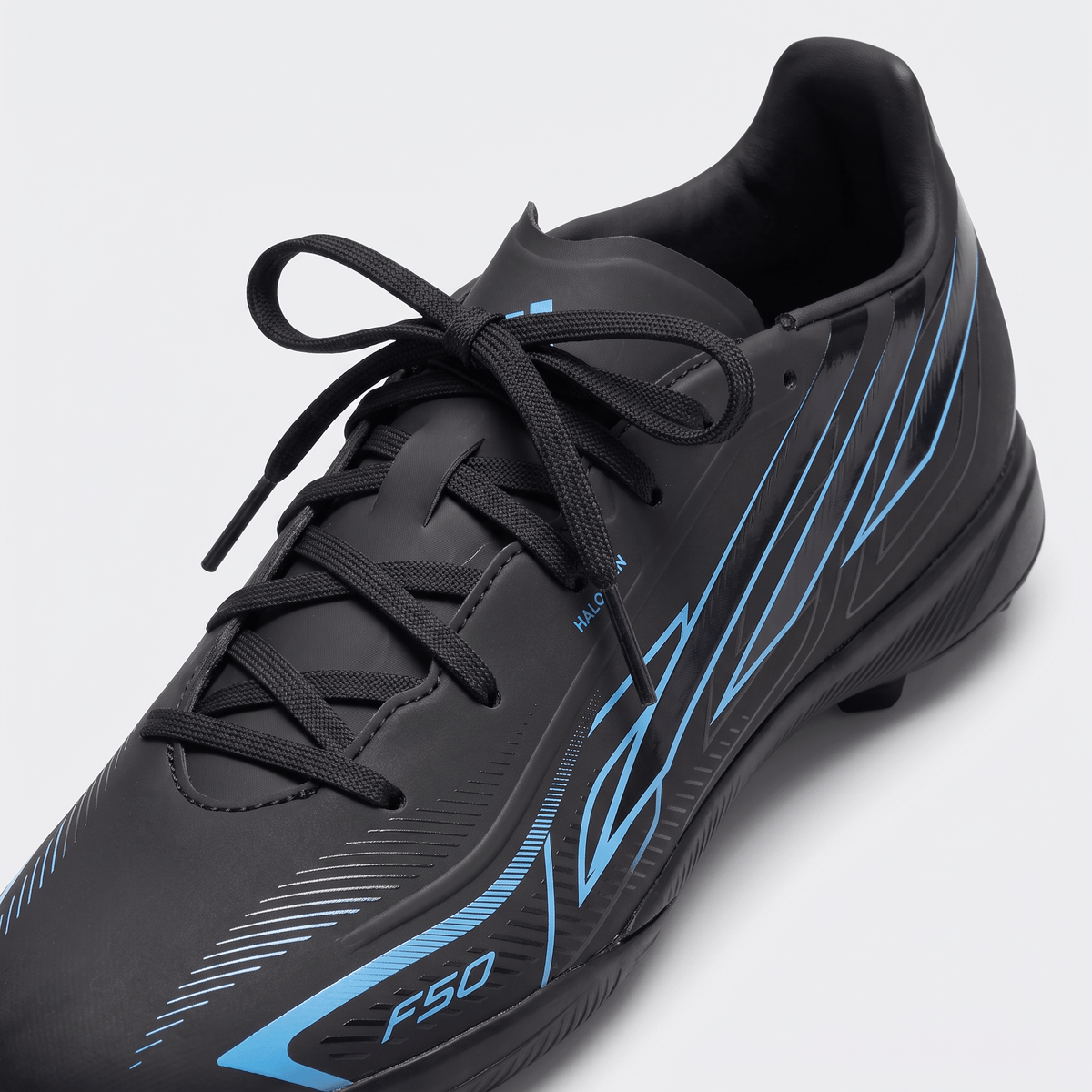 F50 Hyperfast Club Indoor Boots Core Black / Lucid Ray Blue - Elite Boots