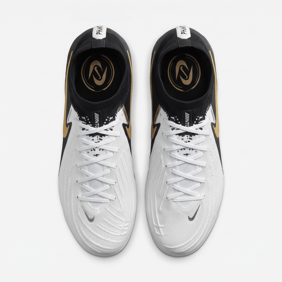 Phantom Luna II FG White / Black / Metallic Gold Coin / Silver - Elite Boots
